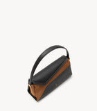 Alice - Dollaro Black & Suede Cognac