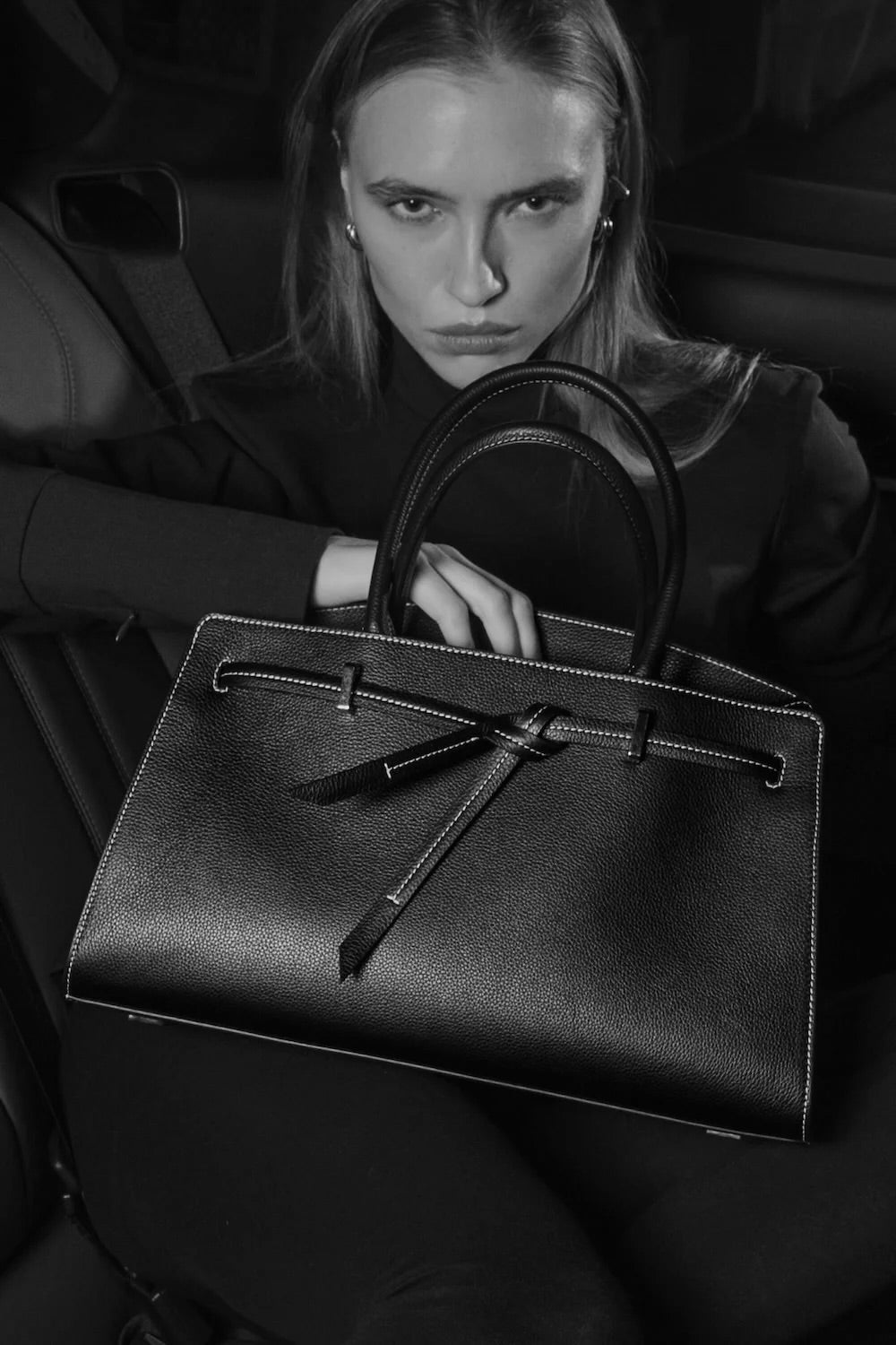 Bianca Dollaro Kaki – Structured Leather Tote Bag | NOESI Milano