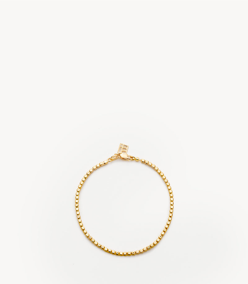 Square Chain Bracelet – Gold Plated