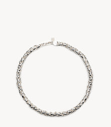Braided Necklace - Silver