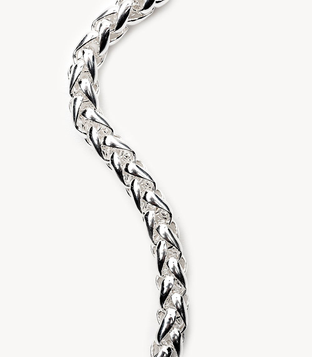 Braided Necklace - Silver