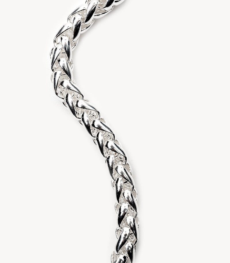 Braided Necklace - Silver