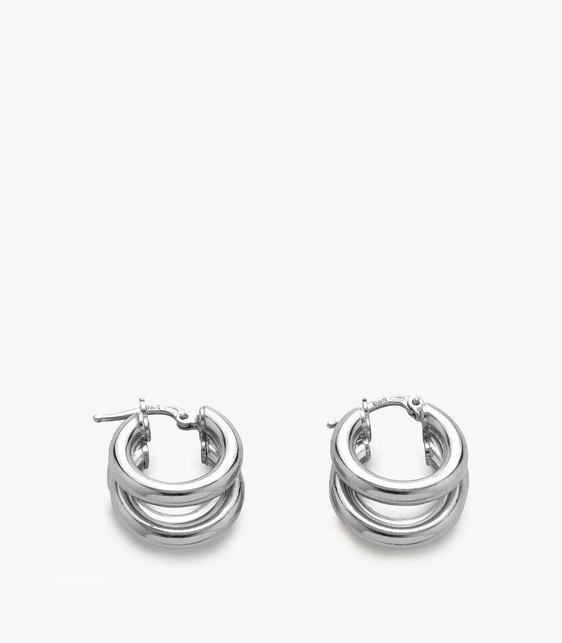 Hoop Earrings – Silver Plated
