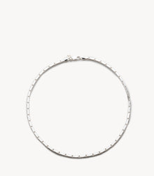 Flat Chain Necklace – Silver