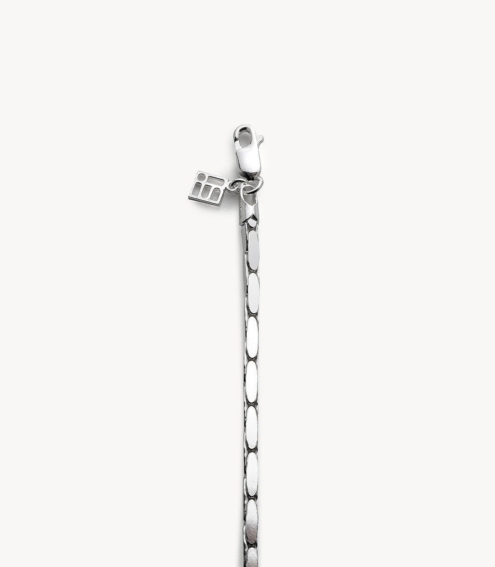 Flat Chain Bracelet Silver – Polished Chain Design | NOESI Milano