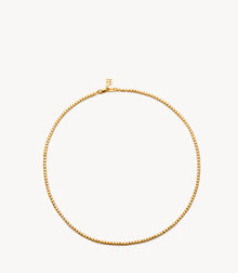 Collier chaîne carrée – Plaqué or