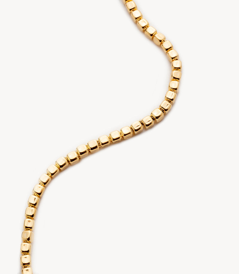 Bracelet chaîne carrée – Plaqué or