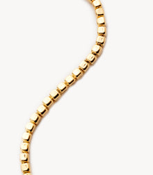 Collier chaîne carrée – Plaqué or