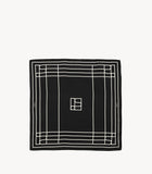 Foulard – Motivo Lineare Nero e Avorio