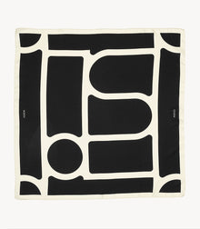 Foulard – Nero e Avorio Linee Bold