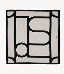 Foulard – Avorio e Nero Linee Bold