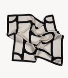 Foulard – Avorio e Nero Linee Bold