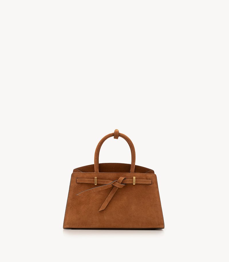Mini Bianca - Suede Cognac