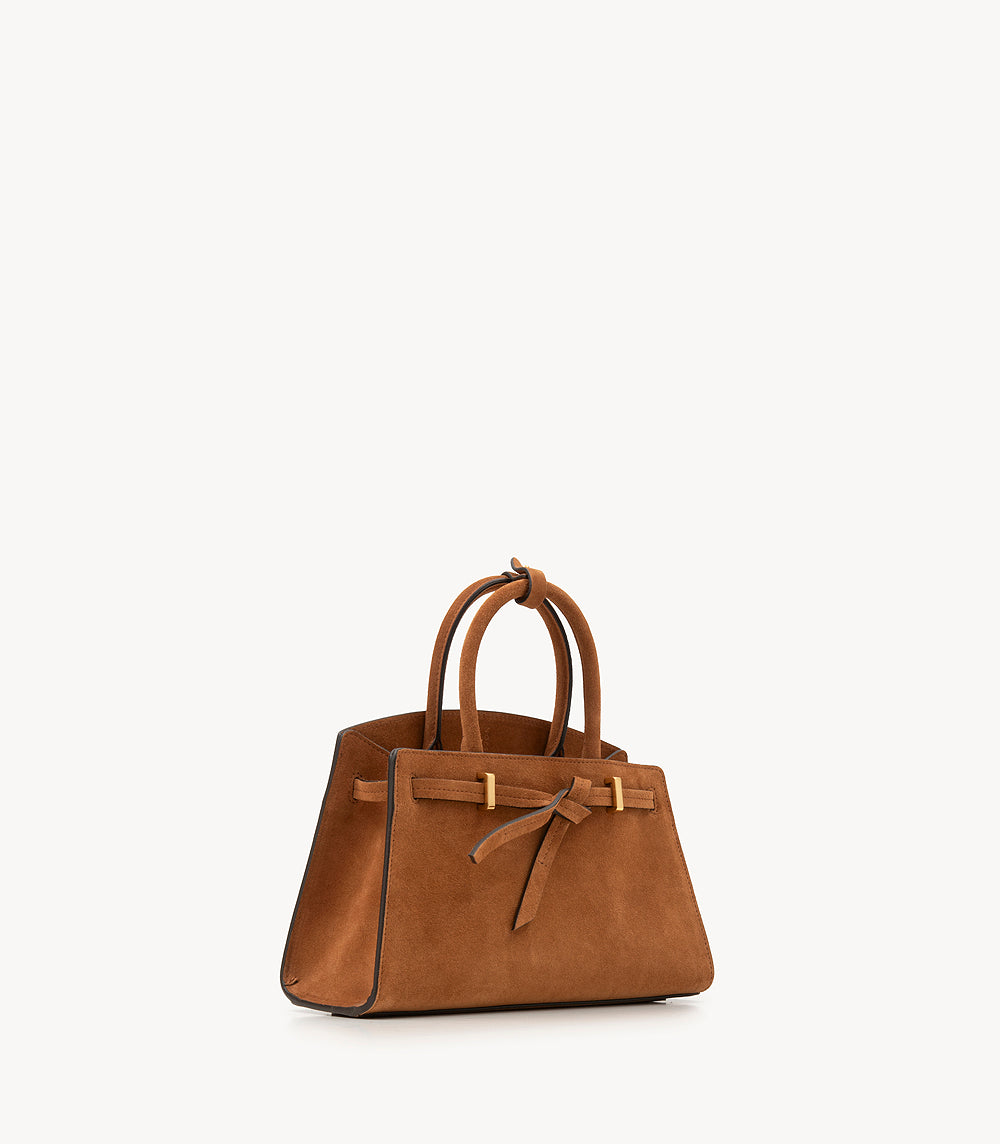 Mini Bianca - Suede Cognac