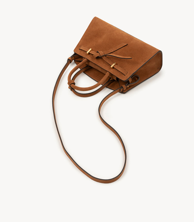 Mini Bianca - Suede Cognac