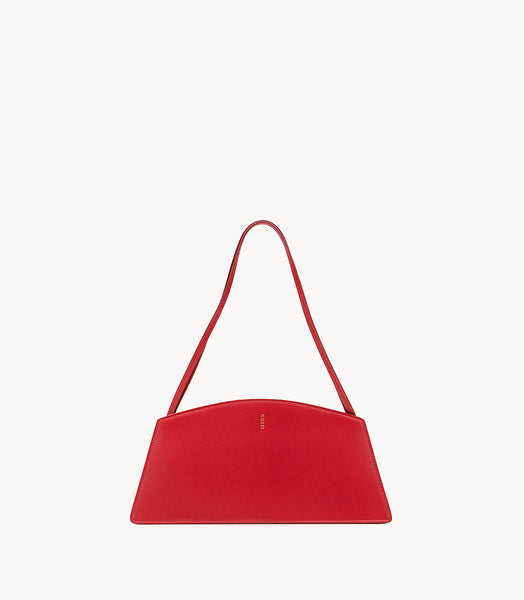 Jade Palmellato Red – Italian Palmellato Leather Shoulder Bag