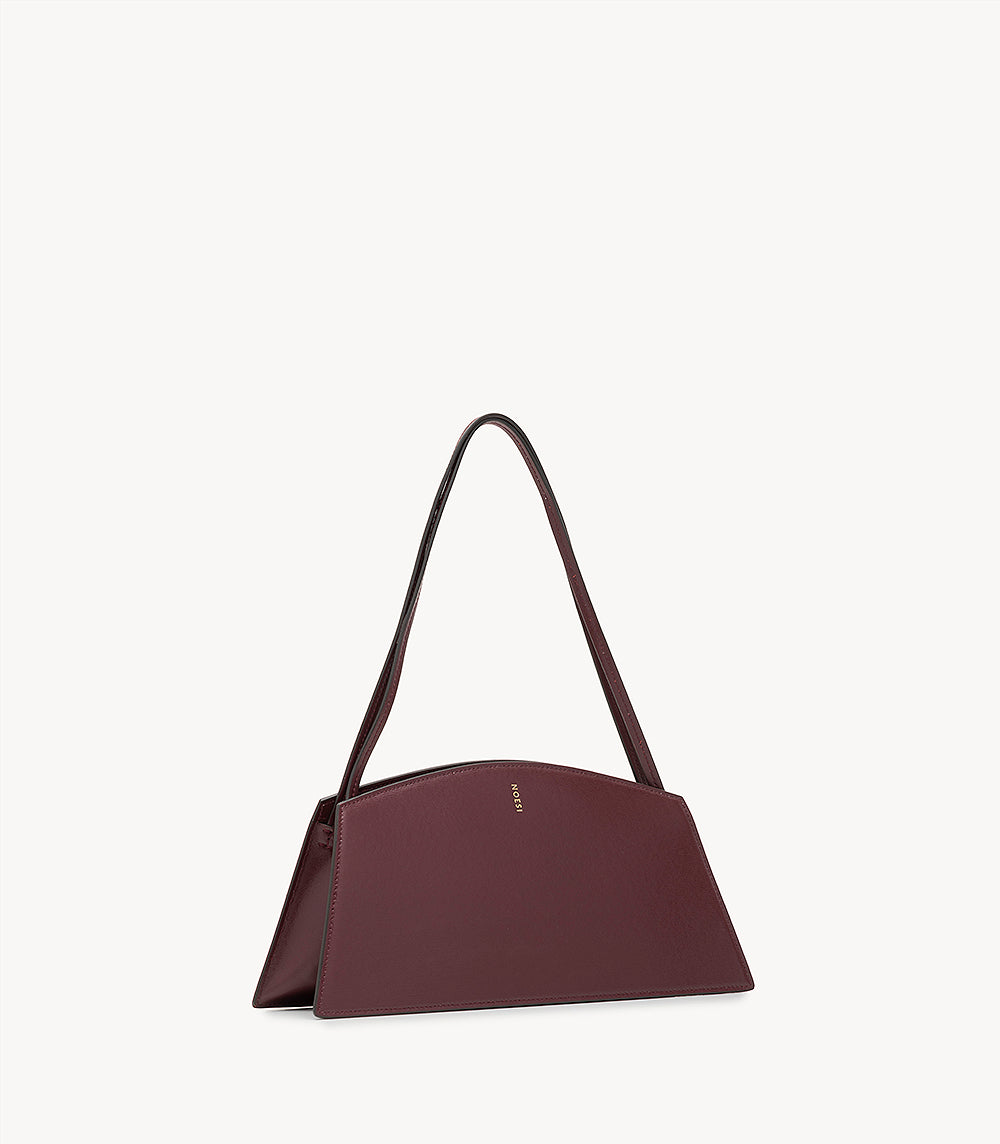 Jade Palmellato Plum – Italian Palmellato Leather Shoulder Bag
