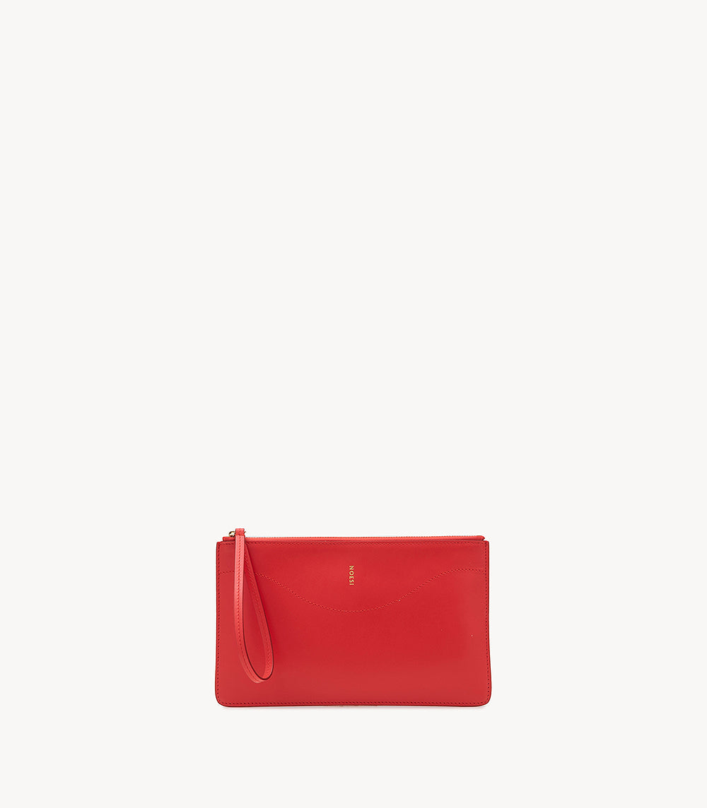 Mila Pochette - Leather Red