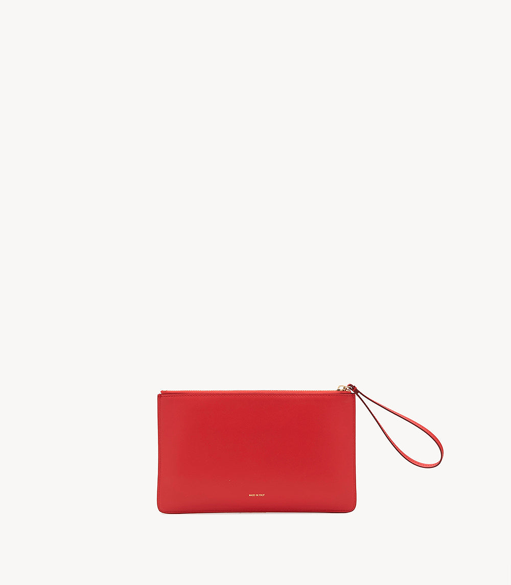 Mila Pochette - Leather Red